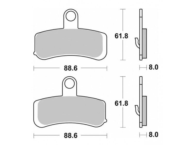 Гальмівні колодки SBS Ultra Quit Brake Pads, Ceramic 853H.HF